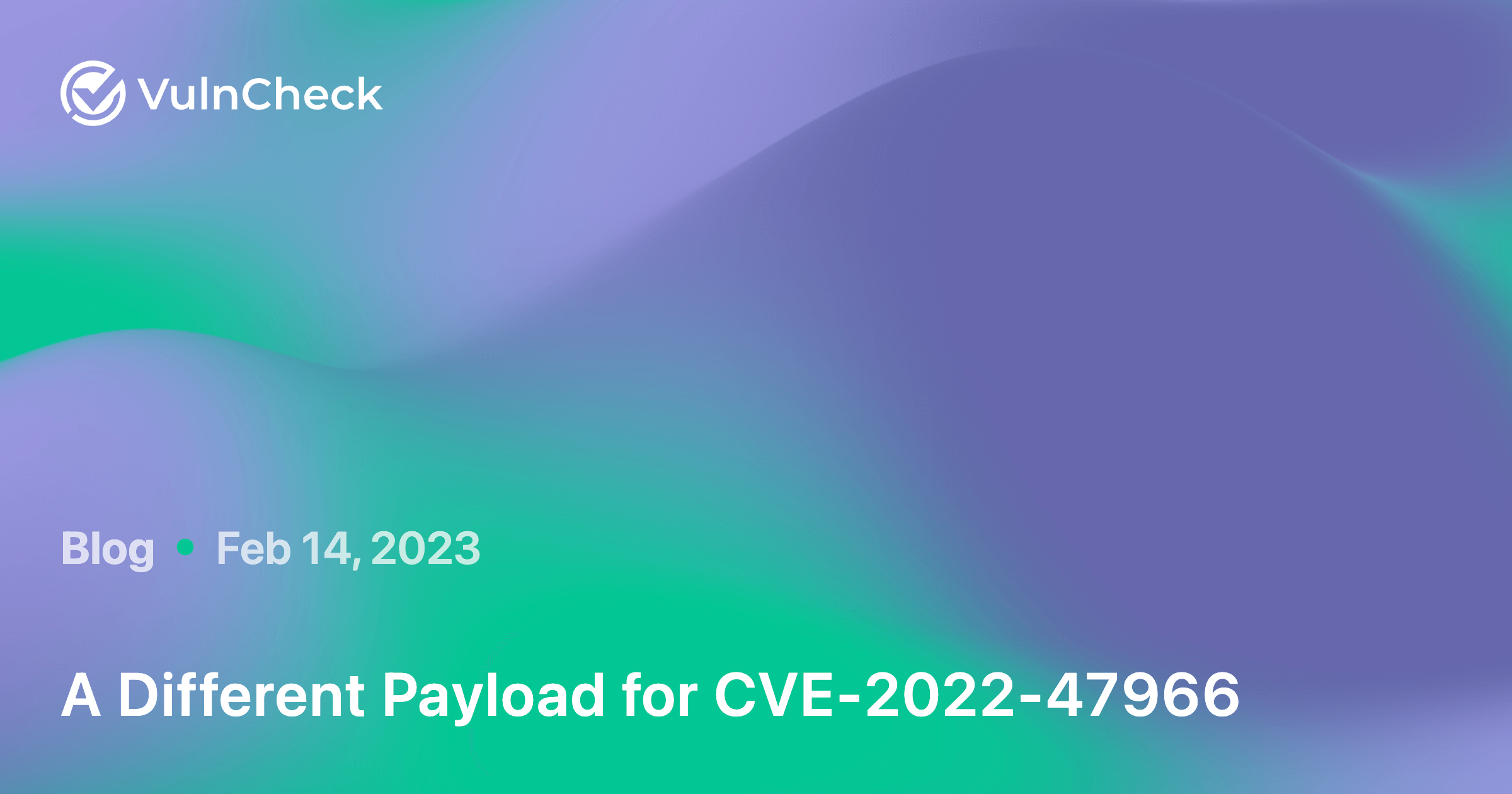 A Different Payload for CVE202247966 Blog VulnCheck